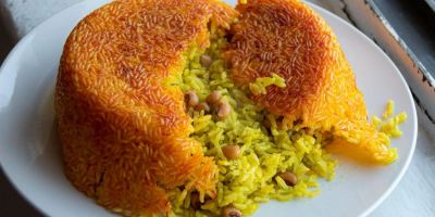 لوبیا چشم بلبلی پلو