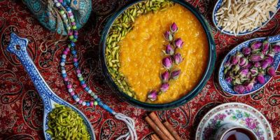 شله زرد نذری برای