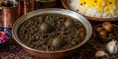 قورمه سبزی بدون