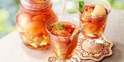 یخ چای نعنا و سیب؛