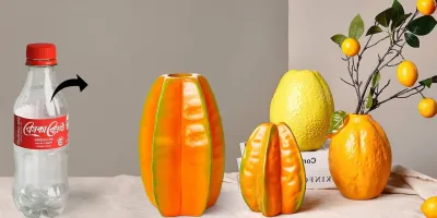 ساخت گلدان از بطری