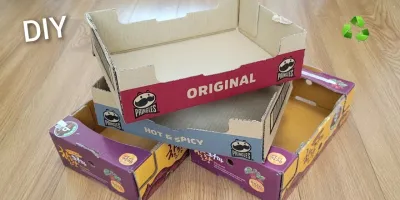 چگونه با مقوا سبد