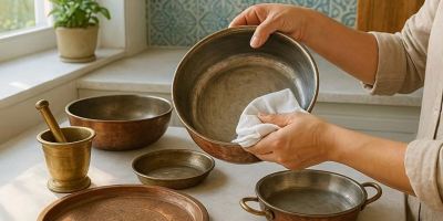 چطور ظروف مسی را