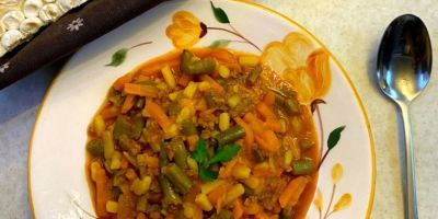 خوراک لوبیا سبز با