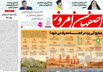 روزنامه اصفهان امروز - چهارشنبه, ۲۰ فروردین ۱۴۰۴