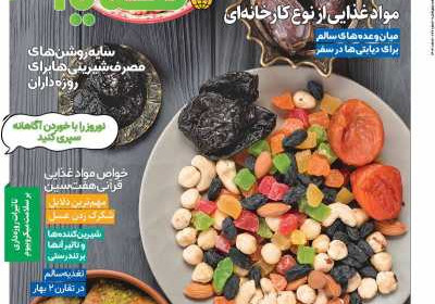 مجله دنیای تغذیه - شنبه, ۱۱ اسفند ۱۴۰۳