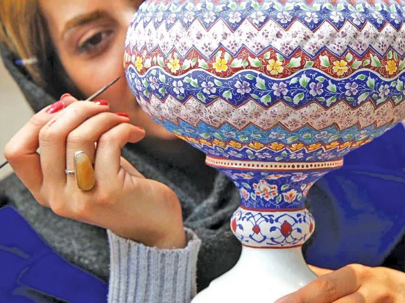 آشنایی با هنر میناکاری / زیبایی و هنر در هم آمیخته