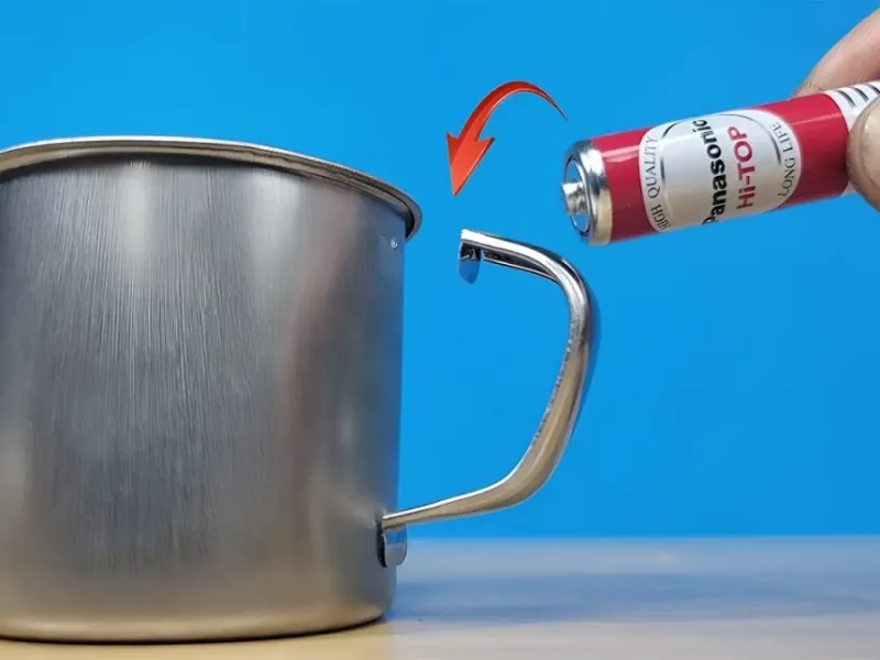 نحوه جوش دادن اجسام شکسته با باتری در خانه