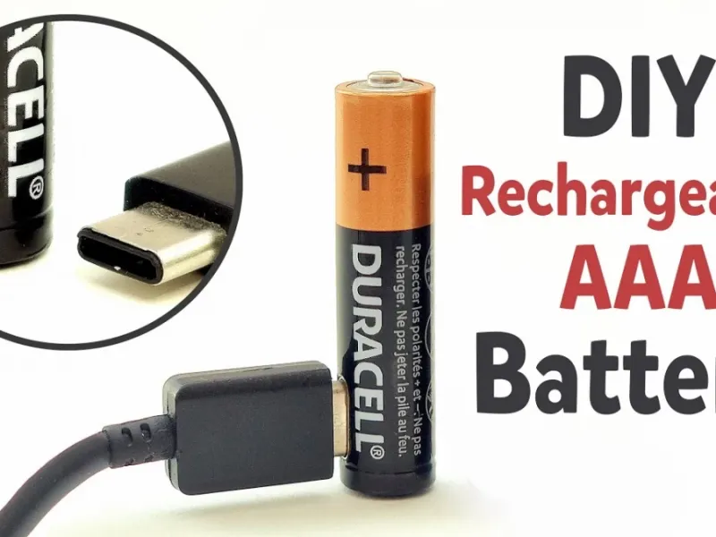 آموزش ساخت باتری قابل شارژ از طریق کابل USB