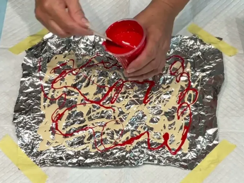 نقاشی روی فویل / آموزش کشیدن تابلوهای فانتزی با نقاشی کشیدن روی فویل