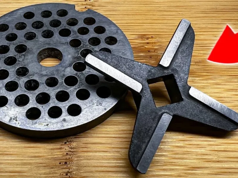 بهترین روش برای تیز کردن تیغه چرخ گوشت بدون نیاز به تعویض