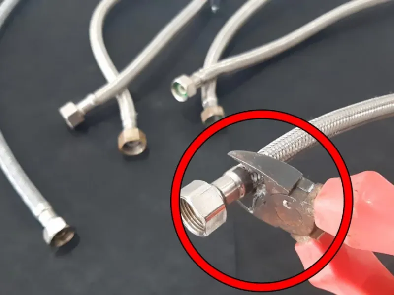 تعمیر شلنگ توالت فرنگی: تعمیر و رفع مشکل چکه کردن شلنگ توالت