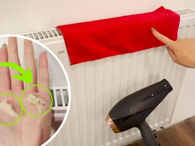 سرویس کردن پکیج / نحوه تمیز کردن رادیاتور با حوله و سشوار