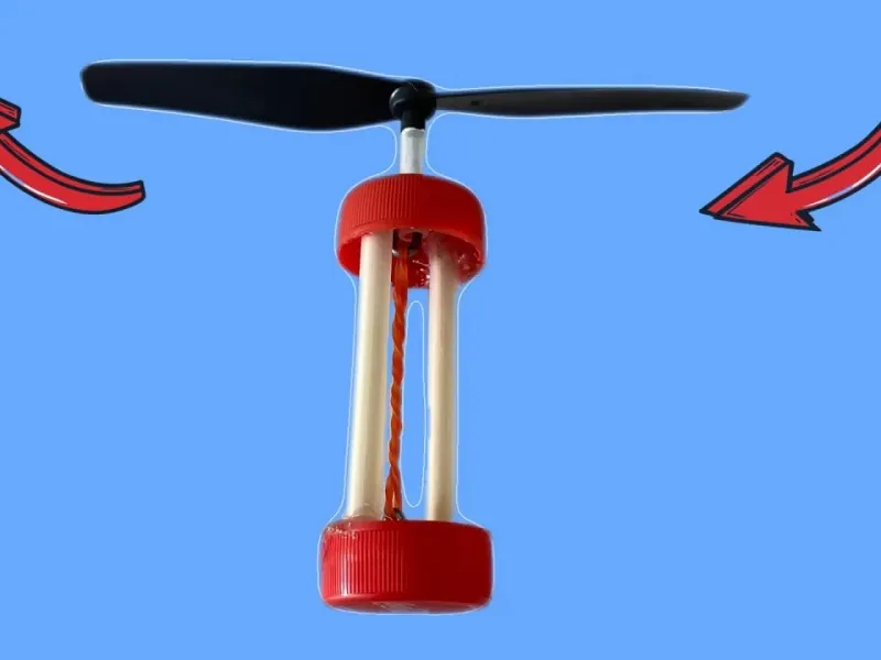 آموزش ساخت اسباب بازی پرنده با درب بطری نوشابه