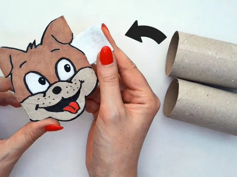 کاردستی با رول دستمال / با رول دستمال عروسک با چشمان متحرک بسازید