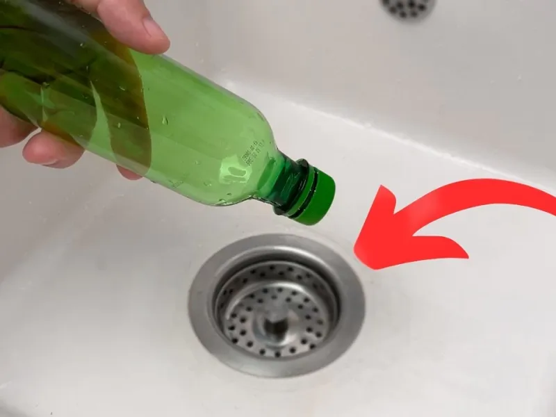 نحوه از باز کردن گرفتگی سینک آشپزخانه و روشویی حمام و توالت فقط با 1 عدد بطری پلاستیکی