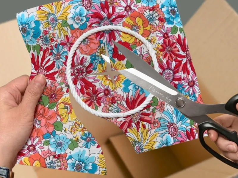 آموزش درست کردن سینی پذیرایی با مقوا و تکه پارچه