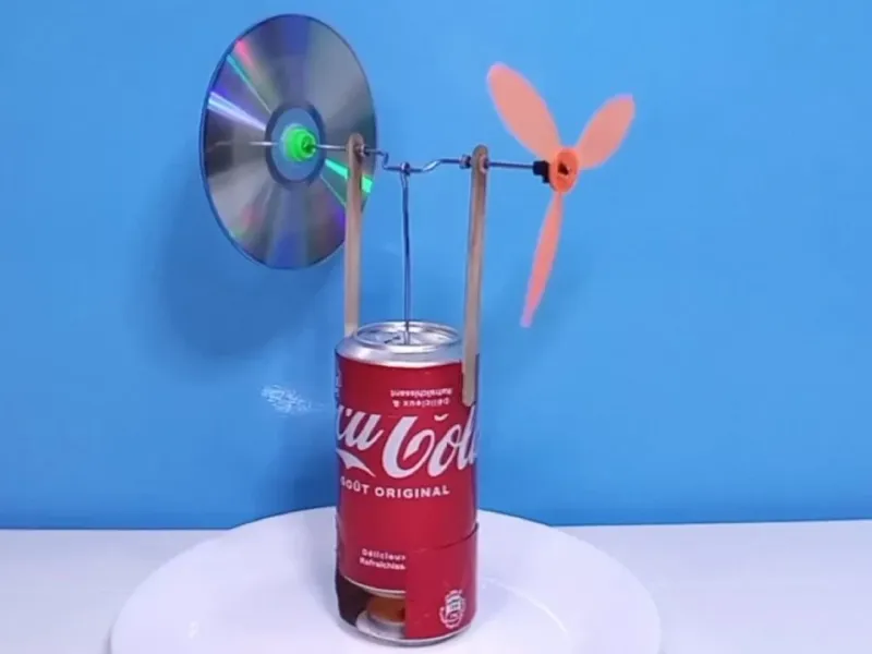 کاردستی با بطری نوشابه / نحوه ساخت بالن پرنده با قوطی حلبی