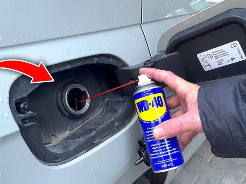اسپری Wd 40 را در باک خودرو بریزید / حرفه ای تر رانندگی کنید