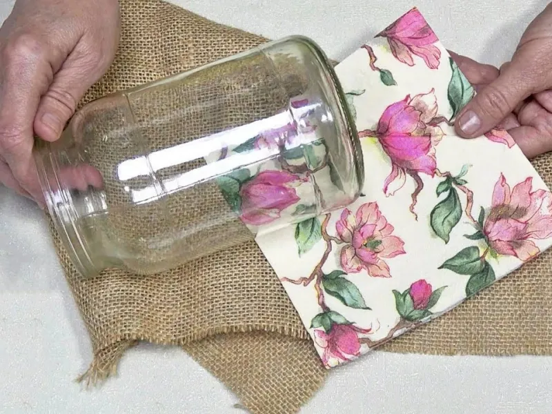 آموزش ساخت بانکه های شیک آشپزخانه با گونی و شیشه های دور ریز