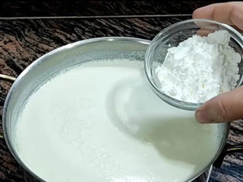 طرز تهیه ماست شیرین قالبی با نشاسته