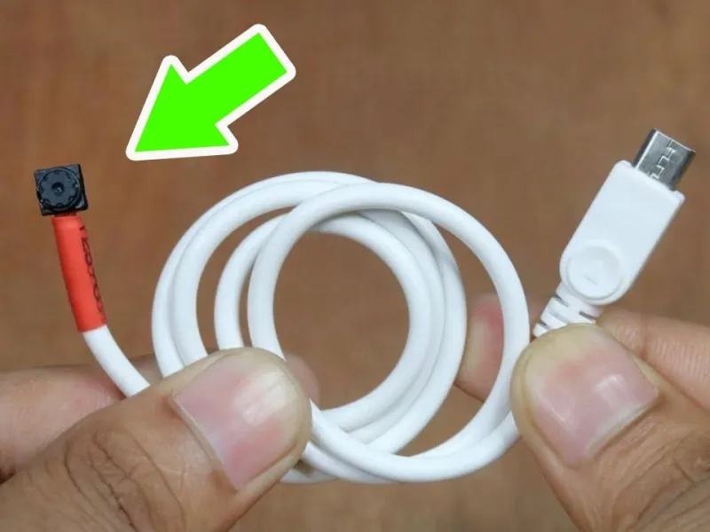 آموزش ساخت دوربین مینی با 1 کابل شارژر