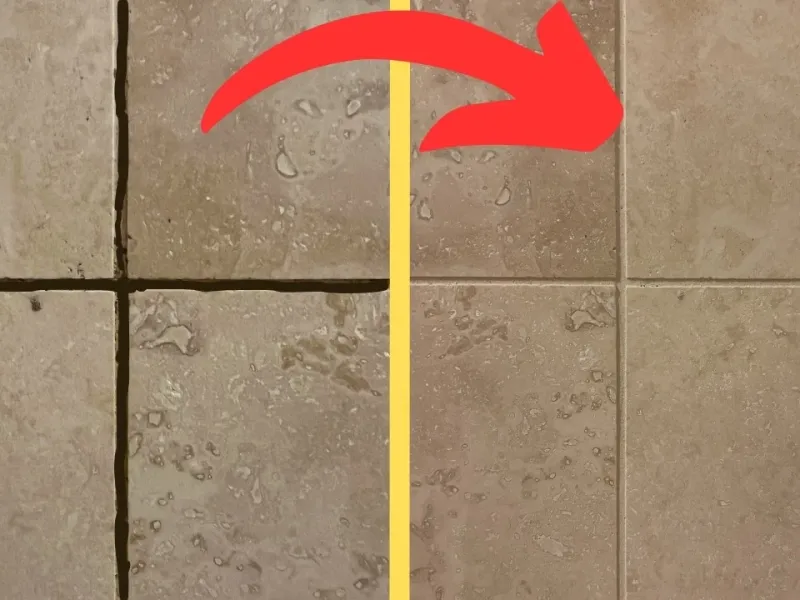 دوغاب و درزگیری کاشی / نحوه تمیز کردن دوغاب کثیف و سیاه شده