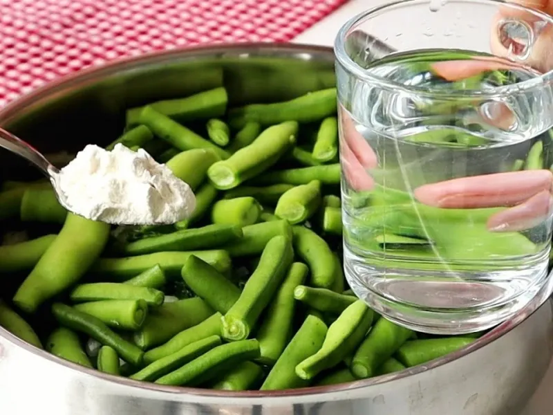 طرز تهیه خوراک لوبیا سبز / دستور پخت لوبیا سبز با روغن زیتون