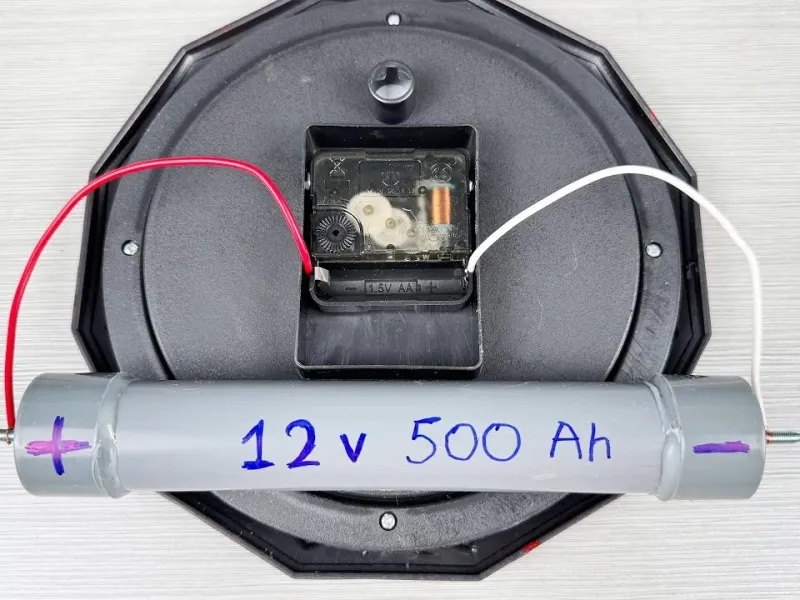 ترفند ساخت باتری قلمی 12 ولتی با لوله پی وی سی