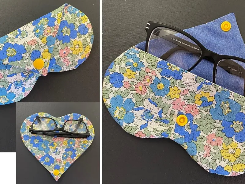 آموزش دوخت کیف عینک لوکس و فانتزی با 1 وجب پارچه