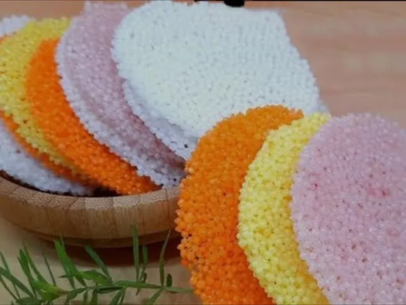 دستور پخت پاپاد شیرینی سنتی و رنگی