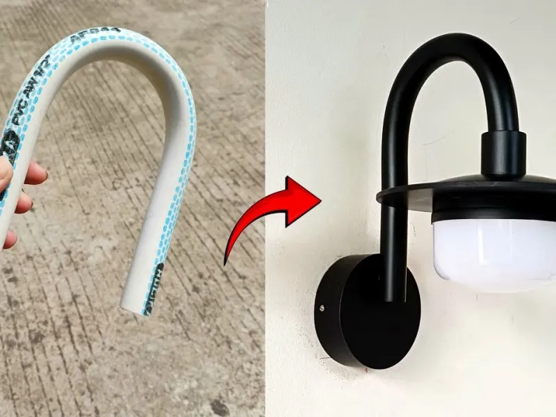 آموزش ساخت چراغ شیک دیواری با وسایل ساده