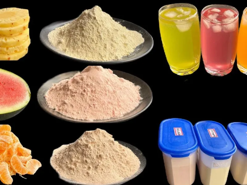 طرز تهیه پودر شربت با میوه های طبیعی / پودر شربت طبیعی را تا 1 سال نگهداری کن