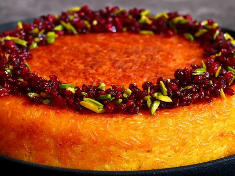 طرز تهیه ته چین رستورانی حرفه ای / خوشمزه ترین ته چین مرغ ساده در قابلمه