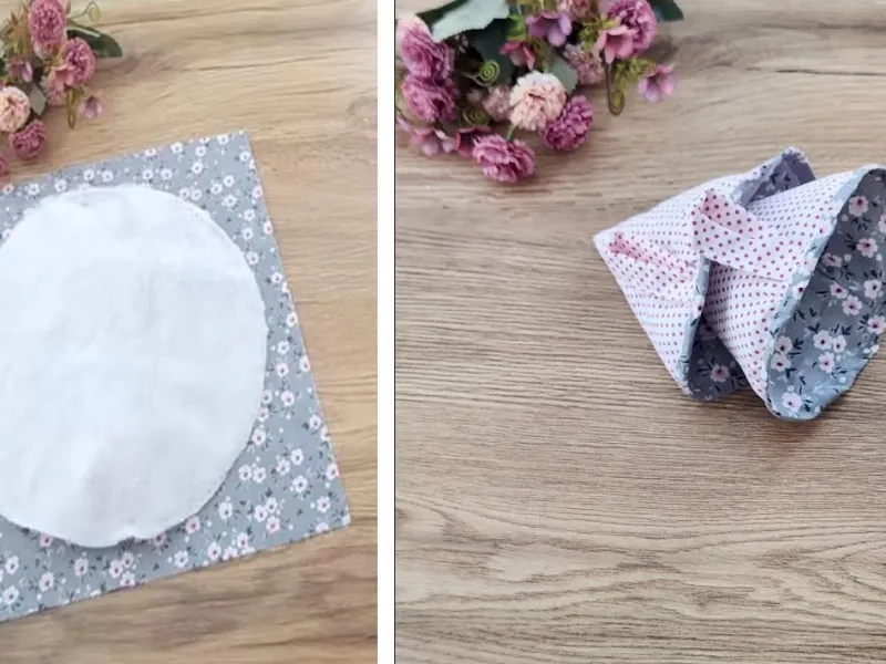 آموزش دوخت دستگیره قابلمه با 1 تکه پارچه