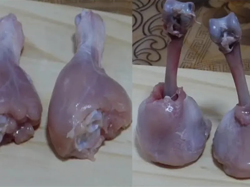 آبنباتی کردن ران مرغ / طرز تهیه آبنبات چوبی مرغ با ران مرغ