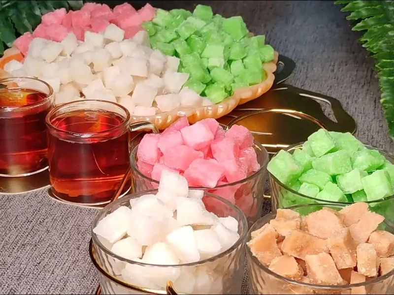 طرز تهیه قند رنگی / قند طعم دار و تزیینی برای پذیرایی