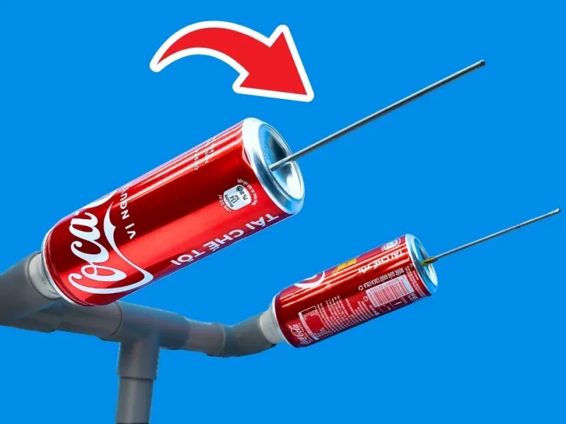 نحوه ساخت آنتن با قوطی حلبی نوشابه / من خودم باور نمی کردم!