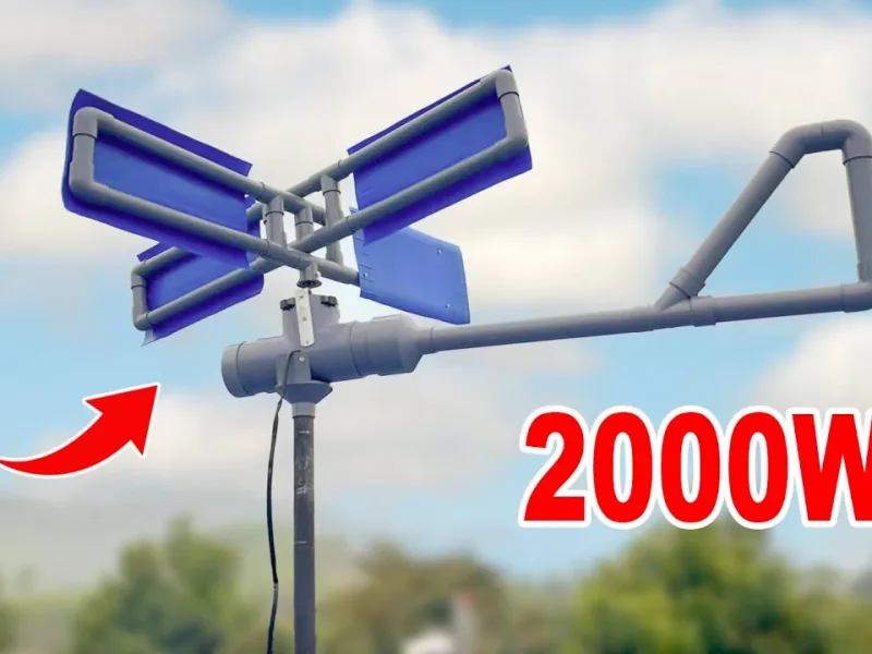 تولید برق رایگان با لوله پی وی سی / تمام طول سال پول برق نمیدی