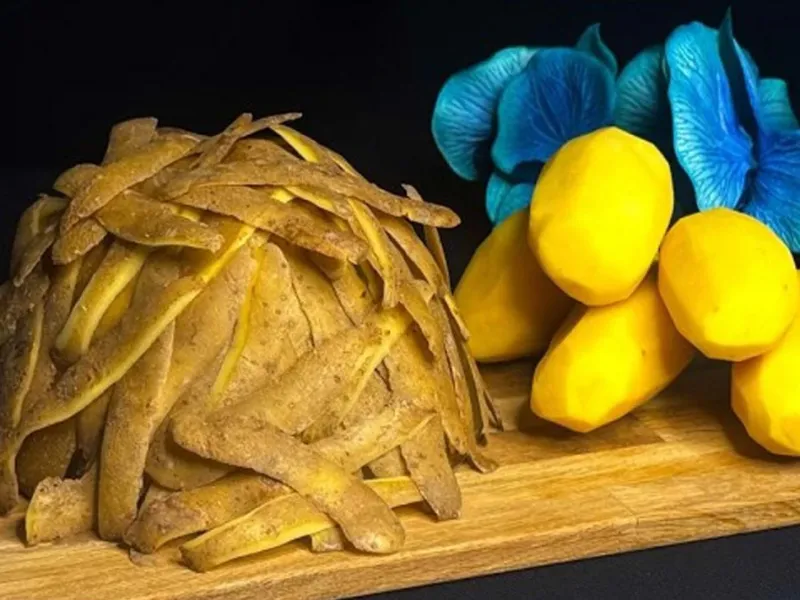 دیگه پوست سیب زمینی را دور ننداز / طرز تهیه میان وعده رستورانی با پوست سیب زمینی