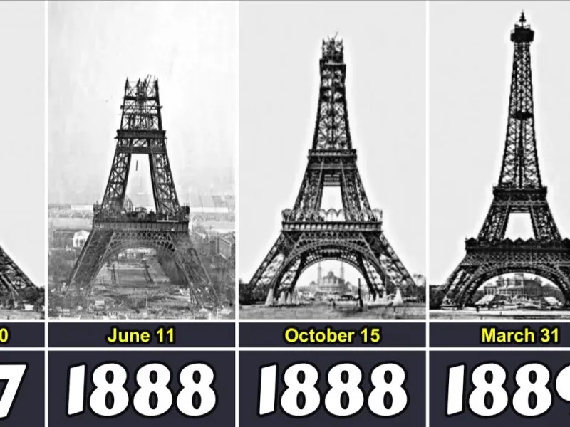 ساخت برج ایفل / برج ایفل چند سال طول کشید تا ساخته شود ؟
