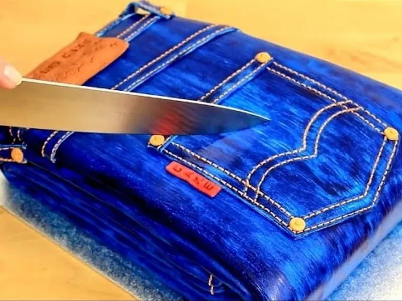 شگفت انگیز ترین کیک سه بعدی : شلوار جین واقعی یا کیک؟