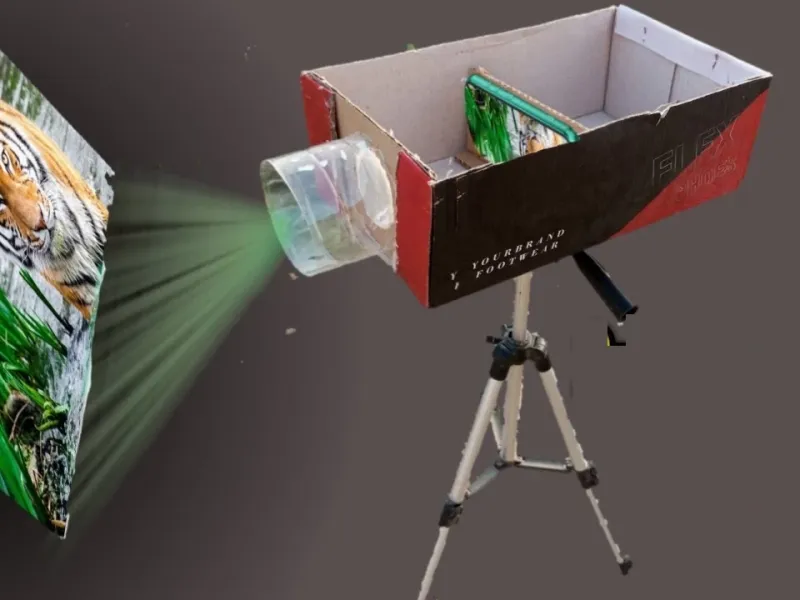 چگونه با جعبه کفش یک پروژکتور واقعی درست کنیم؟