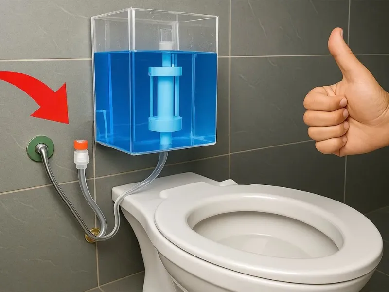 ترفند خلاقانه و فانتزی ساخت آکواریوم در توالت و حمام
