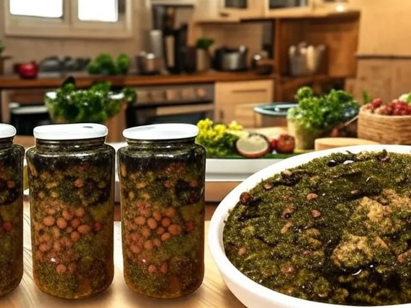 طرز تهیه کنسرو قورمه سبزی / روش آسان، قورمه سبزی خوشمزه و استریل شده