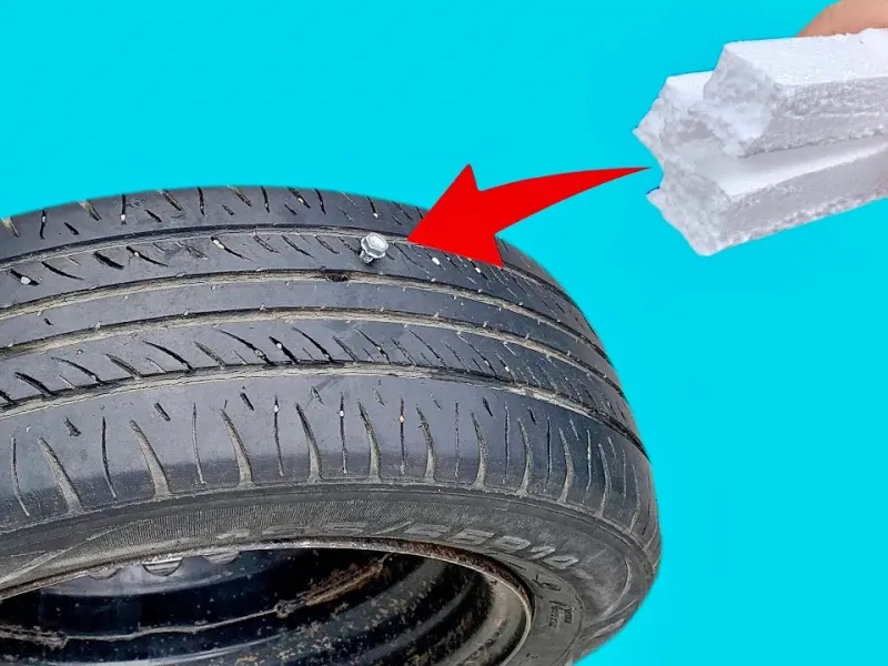 نحوه تعمیر لاستیک سوراخ و پنچر با یونولیت / بدون نیاز به خرید لاستیک