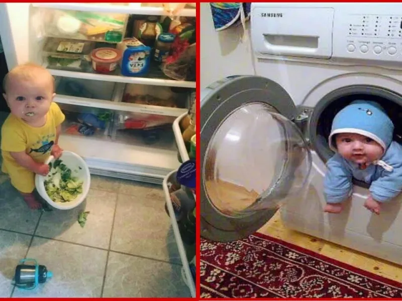 ویدیو بامزه از بچه های ناز و چشم رنگی / ویدیوی خنده دار بچه ها