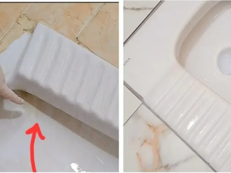 از بین بردن لکه های زرد و آهکی توالت بدون نیاز به سمباده