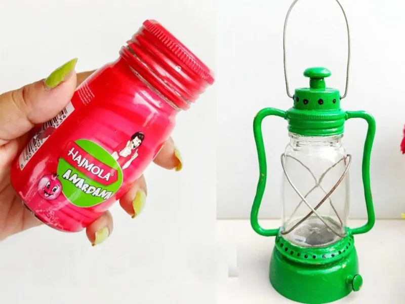 آموزش قدم به قدم ساخت فانوس واقعی با بطری شیشه ای