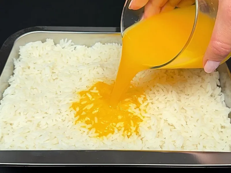 دستور پخت دسر پرتقالی خوشمزه با پرتقال و برنج